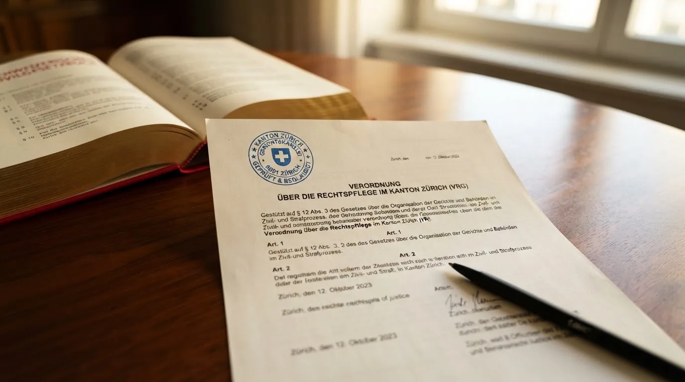 Amtliches Schreiben mit Stempel auf einem Schreibtisch neben einem Gesetzbuch — online casino bonusbedingungen